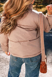 Dusty Rose Puffer Coat