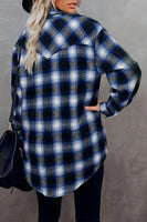 Long Sleeve Plaid Oversized Shirt