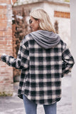 Plaid Hoodie Shacket