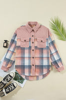 Plaid + Cord Button Up Shacket