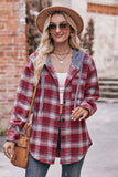 Plaid Hoodie Shacket