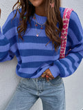 Two-Tone Striped Sweater