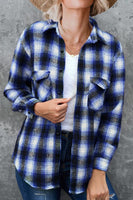 Long Sleeve Plaid Oversized Shirt