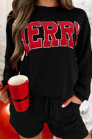 Merry Long Sleeve Top and Shorts Set