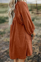 Corduroy Pocket Dress