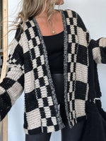 Cozy Checkered Oversized Cardi