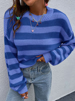 Two-Tone Striped Sweater