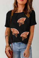 Sequin Football T-Shirt