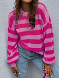 Two-Tone Striped Sweater