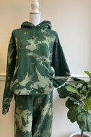 PRE-ORDER Green Acid Wash Hoodie Set